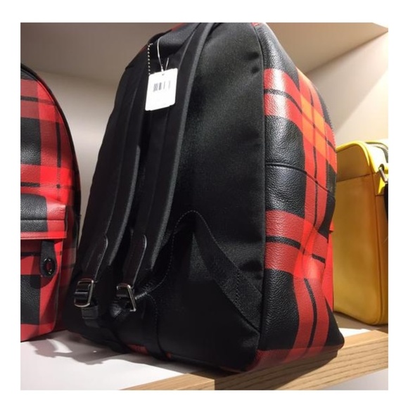 GORGEOUS! Coach Mount Plaid Tartan Buffalo check Backpack - Picture 6 of 7